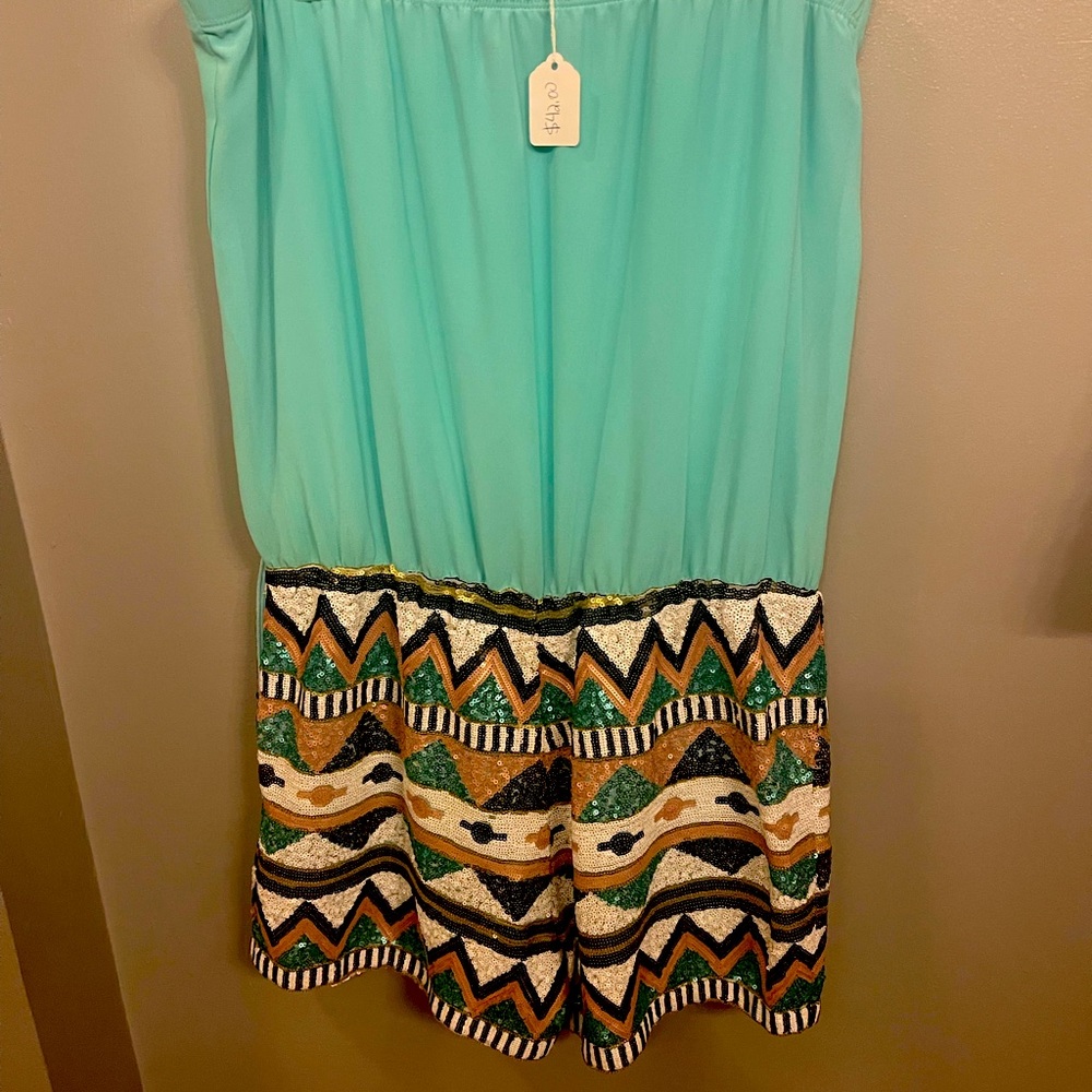 Romper with Aztec bottom